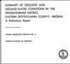 Circular de Recursos Minerales 004: Resumen de la geología y las condiciones de las aguas subterráneas en el distrito de Fredericksburg, este del condado de Spotsylvania, Virginia