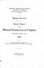 Boletín 001-A, Reporte Anual sobre la Producción Mineral de Virginia