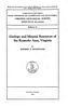 Boletín 034: Geología y Recursos Minerales del Área de Roanoke, Virginia