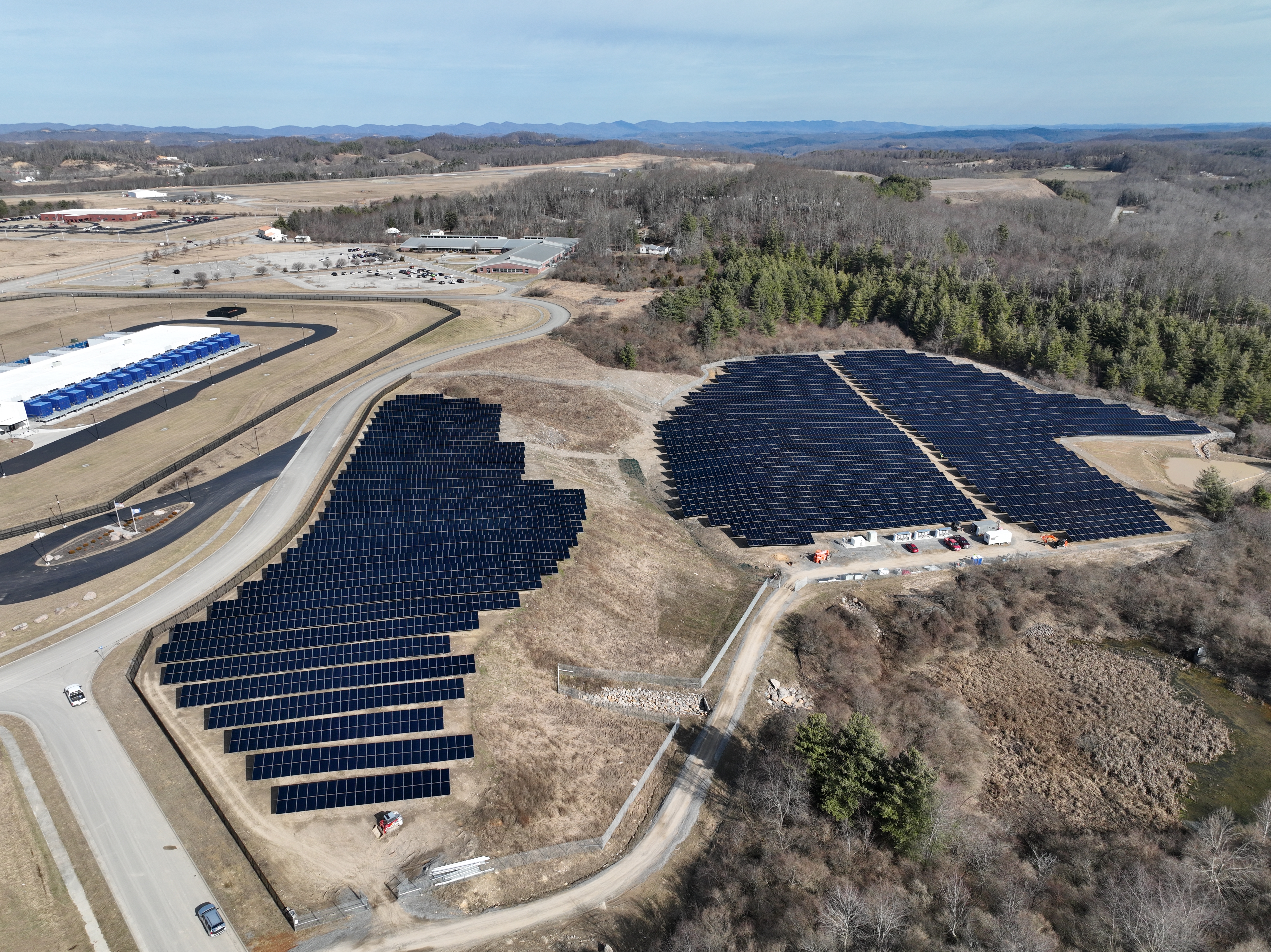 Imagen de preparación del sitio del proyecto solar IDA del condado de Wise