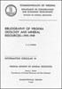 Circular informativa 014: Bibliografía de la geología y los recursos minerales de Virginia - 1941-1949