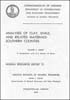 Reporte de Recursos Minerales 012: Análisis de arcilla, esquisto y materiales relacionados - condados del sur