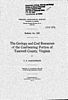 Boletín 019: La geología y los recursos de carbón de la parte carbonífera del condado de Tazewell, Virginia