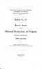 Boletín 006, Reporte bienal sobre la producción mineral de Virginia durante los años calendario 1909 y 1910