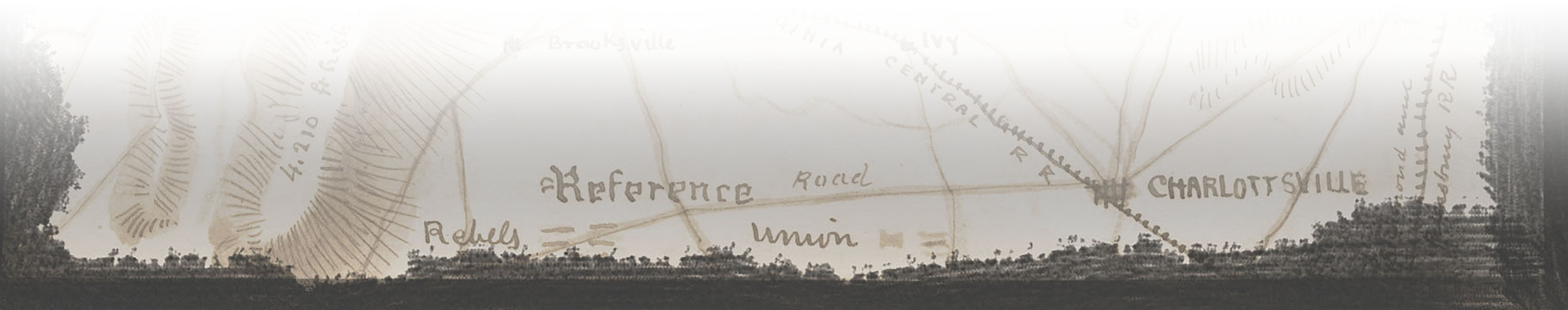 Vista de Saltville, Virginia, durante la Guerra Civil