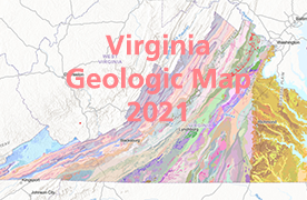 Mapa geológico de Virginia 2021