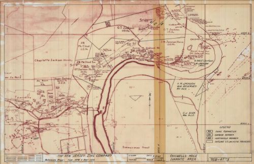 Mapa del área de Chiswells Hole Ivanhoe 7GB_4773 
